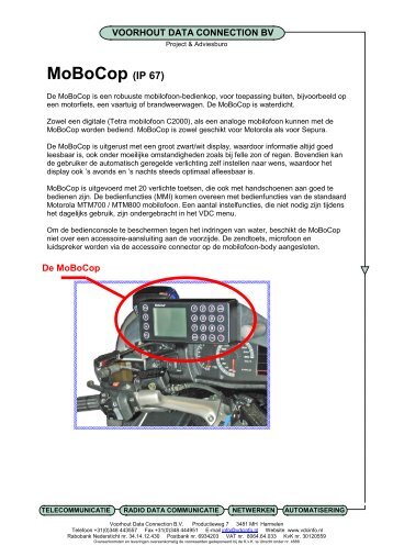 Leaflet MoBoCoP 16-01-07 VDC - Voorhout Data Connection