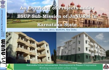 Presentation by Karnataka State - Ministry of Housing & Urban ...