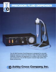 Precision Fluid Dispensing Equipment - Ashby Cross Co., Inc.
