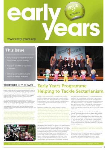 Issue Seventeen - November 2010 - Early Years