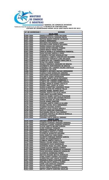 Listado de Contadores PÃºblicos Autorizados