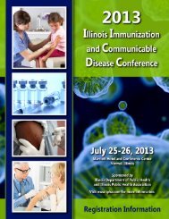 2013 Illinois Immunization and Communicable Disease Conference