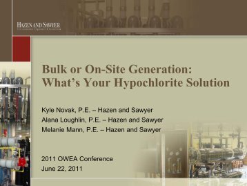 Bulk or On-Site Generation