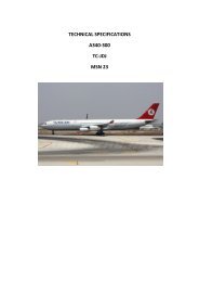 TECHNICAL SPECIFICATIONS A340-300 TC-JDJ MSN 23