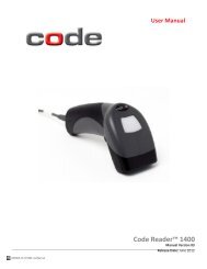 CortexTools™ User Manual - Code Corporation