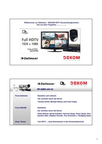 dekom (pdf) - DEKOM Video Security & Network GmbH