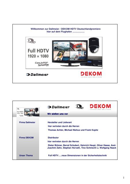 dekom (pdf) - DEKOM Video Security & Network GmbH