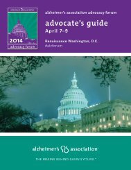 Advocates Guide - Alzheimer's Association