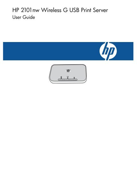 HP 2101nw Wireless G USB Print Server - Hewlett Packard