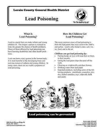Lead Poisoning - Lorain County General Health District