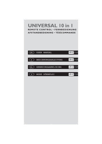 UNIVERSAL 10 in 1 - Ruwido