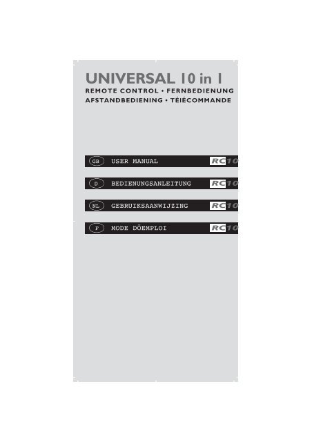 UNIVERSAL 10 in 1 - Ruwido