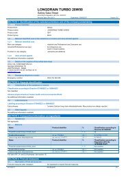 Material Safety Data Sheet (MSDS) (84.60kB) - Wolf Oil Corporate