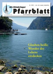 Glauben heiÃt: Wunder des Lebens entdecken - Pfarre Alt-Ottakring