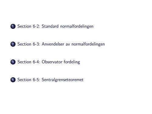 Met 3431 Statistikk Kapittel 6