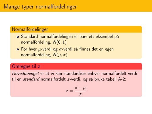 Met 3431 Statistikk Kapittel 6