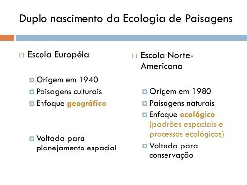 AULA 1 - Departamento de Ecologia - USP