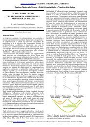 Gli acidi grassi trans (pdf) - Societa' Italiana ObesitÃ  (SIO)