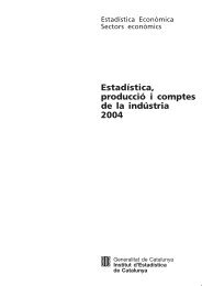 Idescat. EstadÃstica, producció i comptes de la indústria 2004
