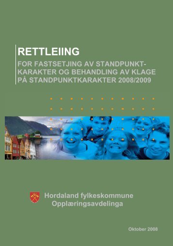 Klage pÃ¥ standpunktkarakter - Hordaland fylkeskommune