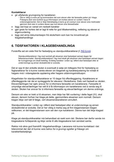 Klage pÃ¥ standpunktkarakter - Hordaland fylkeskommune