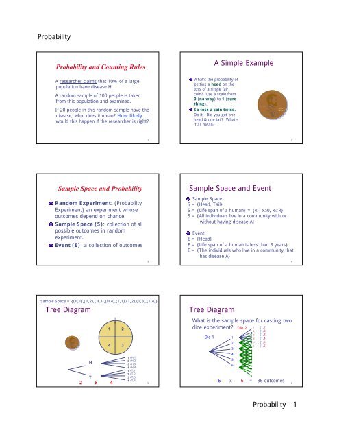 Download Lecture Notes for chapter 6 on Probability