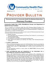 provider bulletin - Los Angeles County Department of Health Services