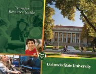 Transferring - Admissions - Colorado State University