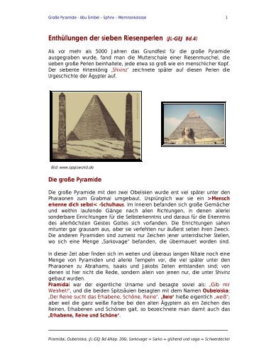 Pyramiden - Abu Simbel - Wasseradern-Abschirmung.de