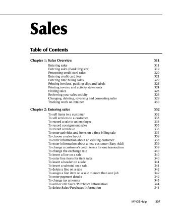 Sales Overview