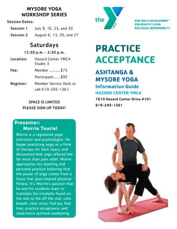 PRACTICE ACCEPTANCE - Mission Valley YMCA