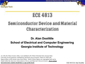 For t - ECE Users Pages - Georgia  Institute of Technology
