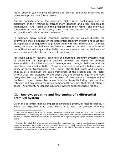 General Guidance for Developing Differential Premium Systems