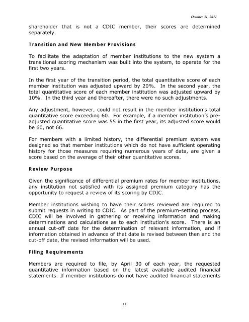 General Guidance for Developing Differential Premium Systems