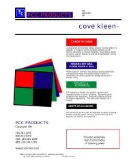 cove kleen™ - Products Chemical Company