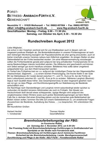 Seite 2 + 3web - Forstbetriebsgemeinschaft Ansbach-FÃ¼rth e.V.