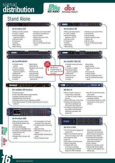 A Guide to Quality Installed Sound Systems. - Jands