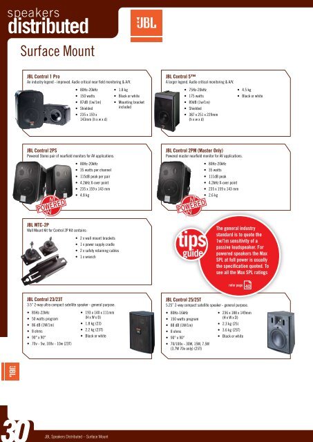 A Guide to Quality Installed Sound Systems. - Jands