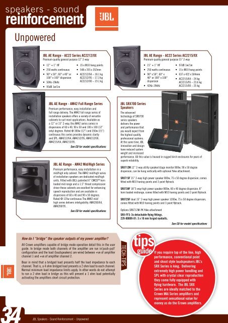 A Guide to Quality Installed Sound Systems. - Jands