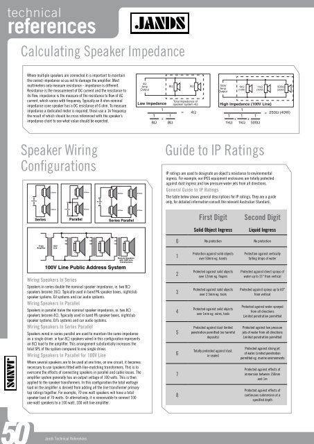 A Guide to Quality Installed Sound Systems. - Jands