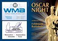 oscar night - Feldmusik Buttisholz