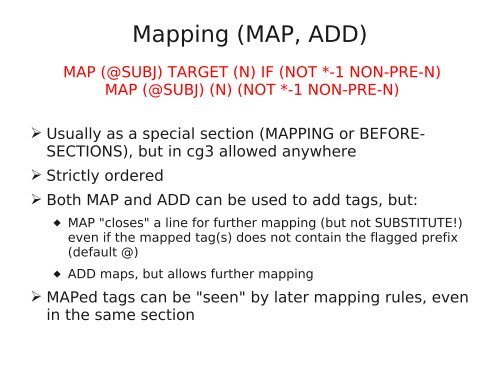 On how to write rules in Constraint Grammar (CG-3) - VISL