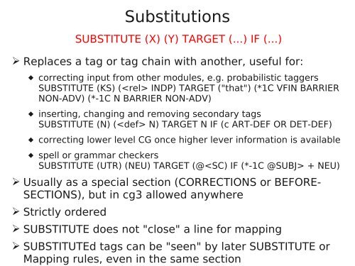 On how to write rules in Constraint Grammar (CG-3) - VISL