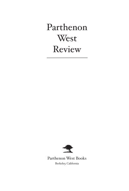 Nate Pritts - Parthenon West Review