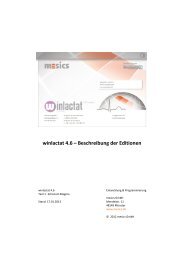 winlactat 4.6 â Beschreibung der Editionen - mesics GmbH