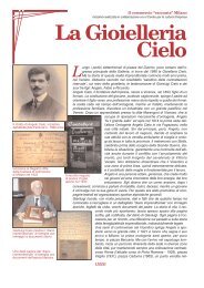 La Gioielleria Cielo - Unione del Commercio di Milano