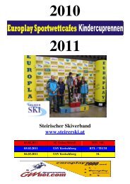 Steirischer Skiverband www.steirerski.at