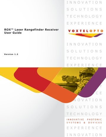 InGaAs APD Laser Rangefinder Receivers - Voxtel