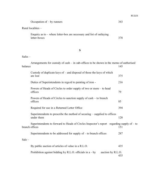 Postal Manual Vol. VIII - India Post