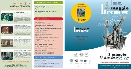 Scarica la brochure con il programma completo - Pro Loco Breno